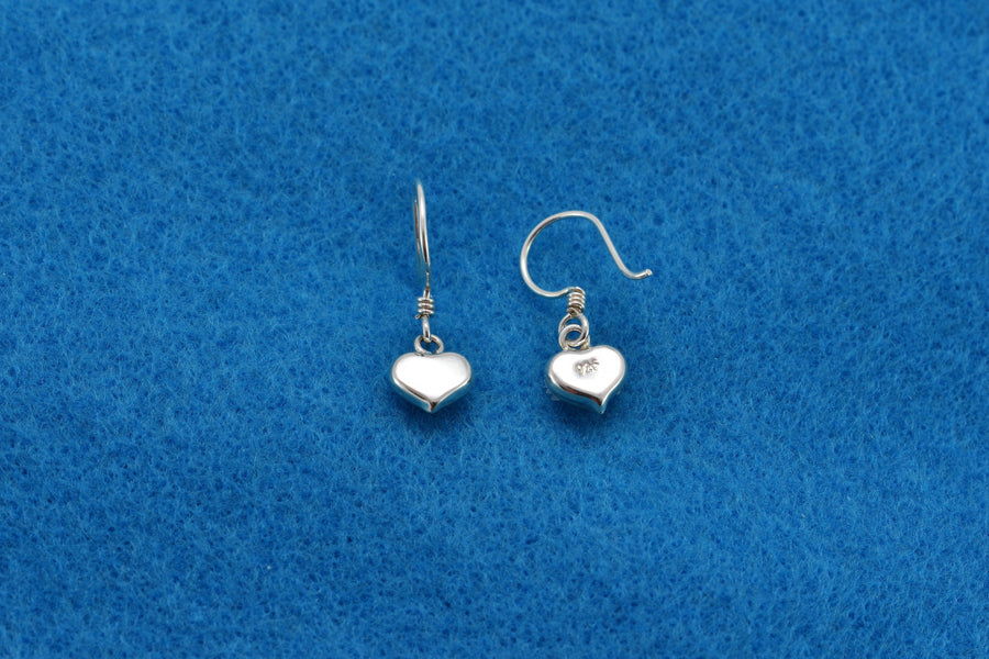 dangle heart earrings