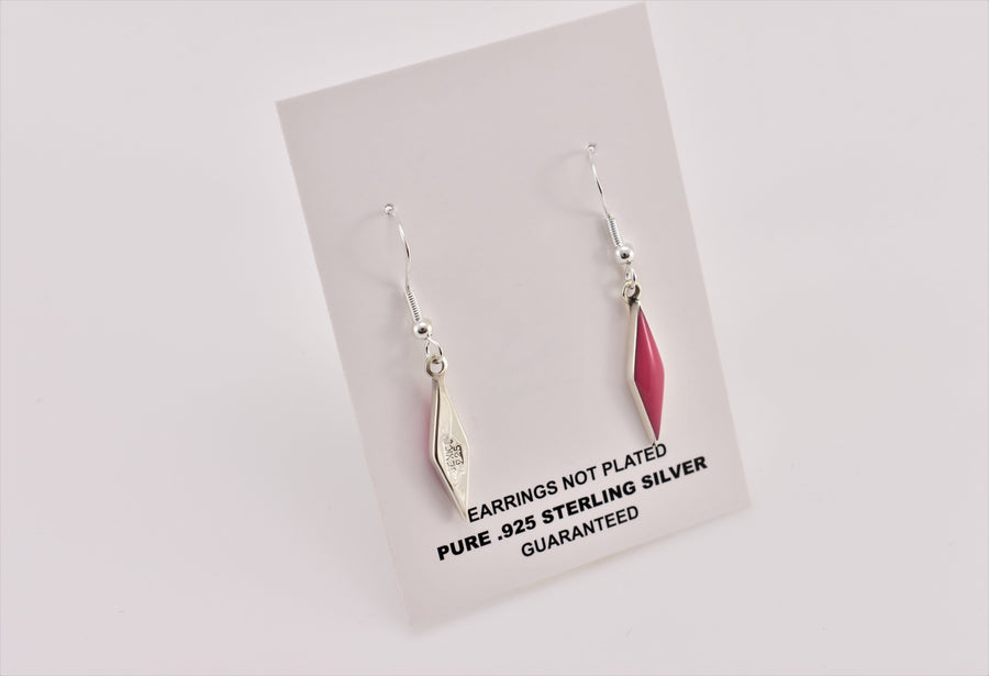 fun pink earrings | Dangle Earrings | Sterling Silver Earrings