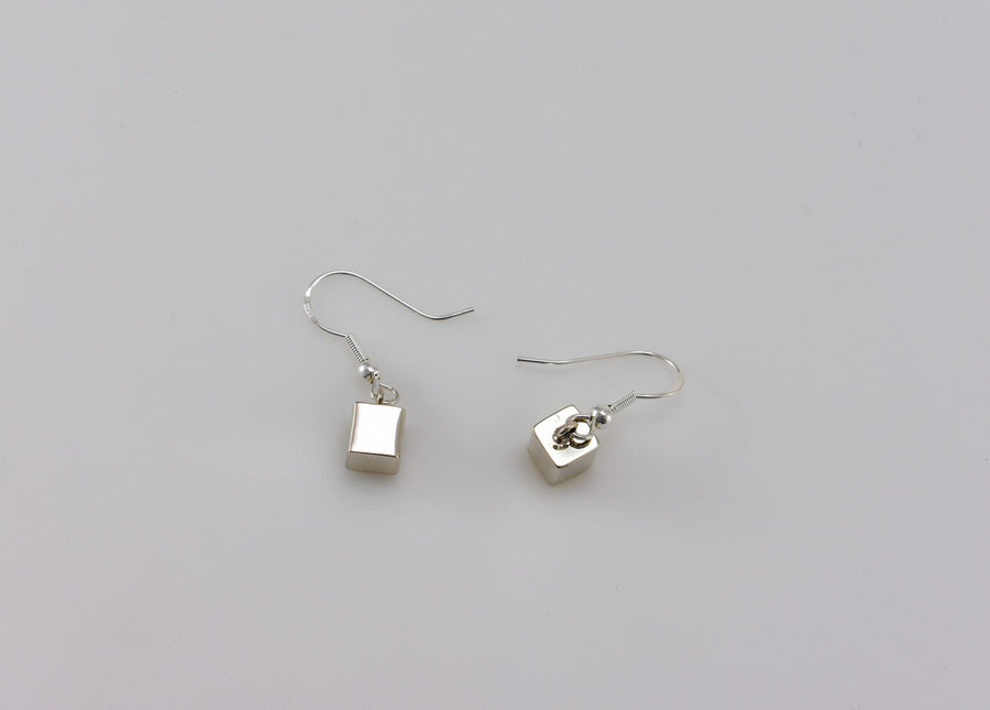 dice earrings | Dangle Earrings | Sterling Silver Earrings