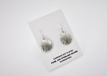 Seashell Earrings | Dangle Earrings | Sterling Silver Earrings