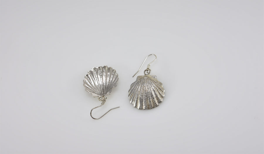 Seashell Jewelry | Dangle Earrings | Sterling Silver Earrings