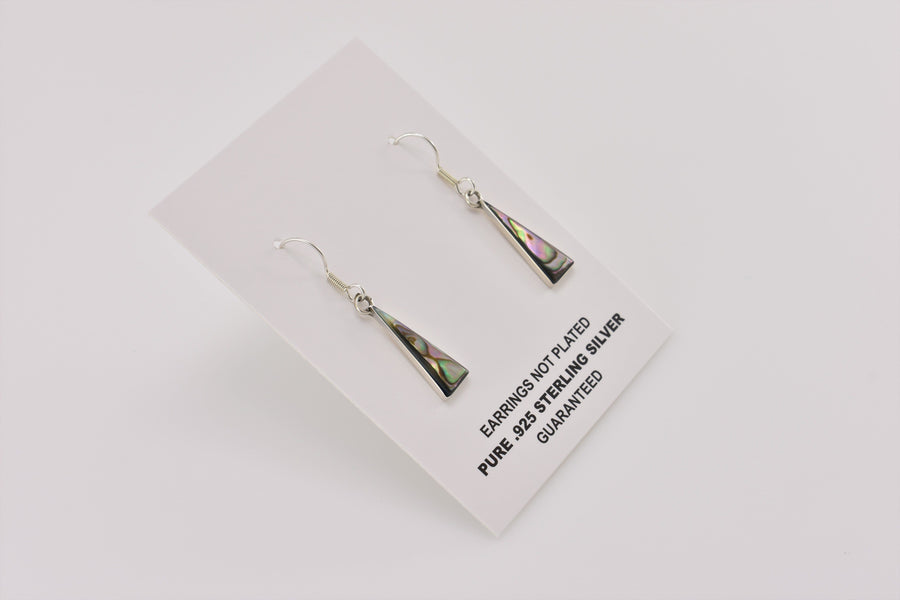 abalone silver earrings | Dangle Earrings | Sterling Silver Earrings