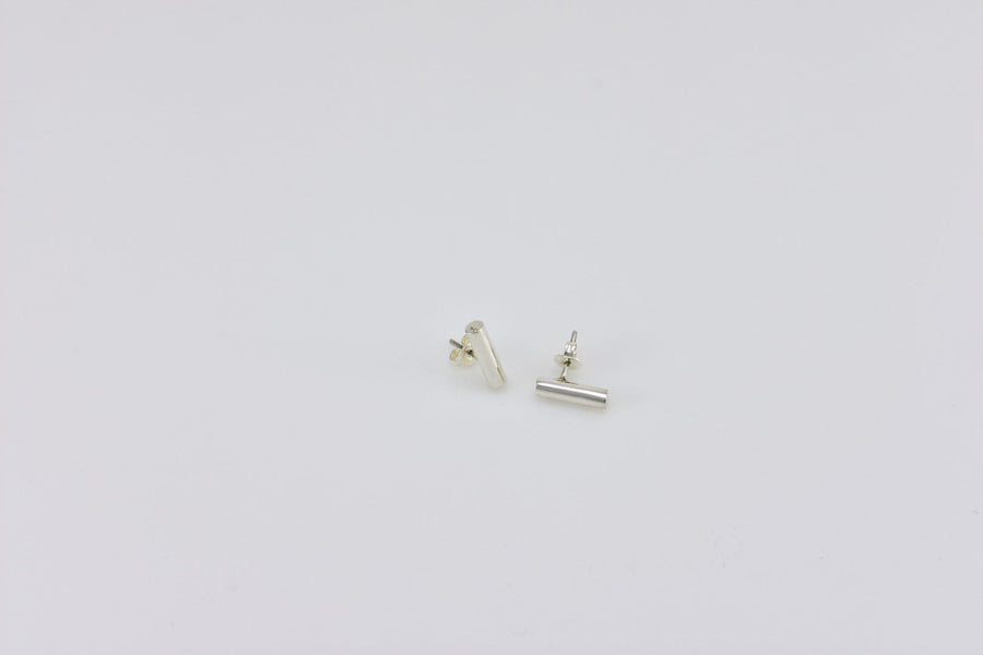 Cylinder Earrings | Stud Earrings | Sterling Silver Earrings