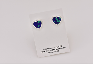 Heart Stud Earrings  | Sterling Silver Earrings
