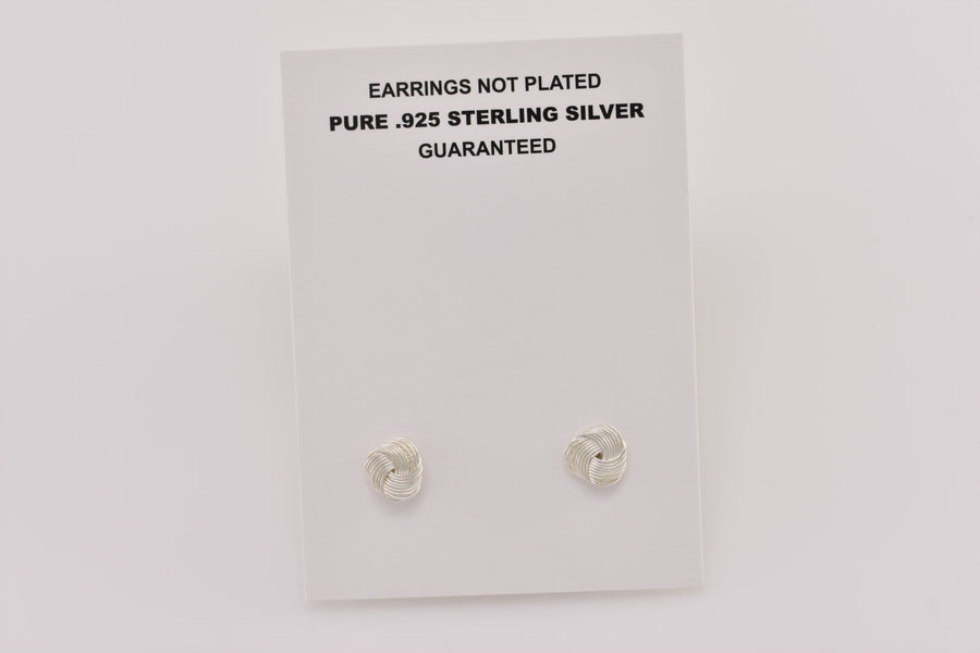 Sterling Silver knot Earrings |Stud Earrings