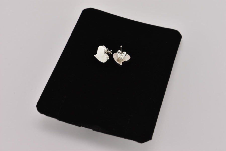 heart earrings silver | Stud Earrings | Sterling Silver Earrings
