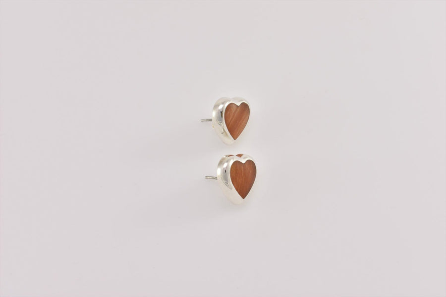 Sterling Silver Heart Stud Earrings | Hoop Earrings | Sterling Silver Earrings