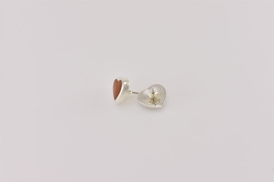 heart earrings silver | Hoop Earrings | Sterling Silver Earrings