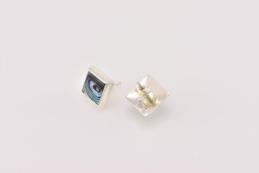 abalone silver earrings | Stud Earrings | Sterling Silver Earrings