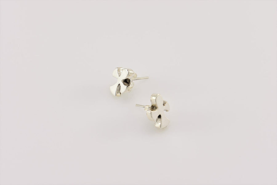 silver cross earrings | Stud Earrings | Sterling Silver Earrings