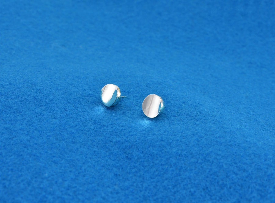 button stud earrings | Stud Earrings | Sterling Silver Earrings