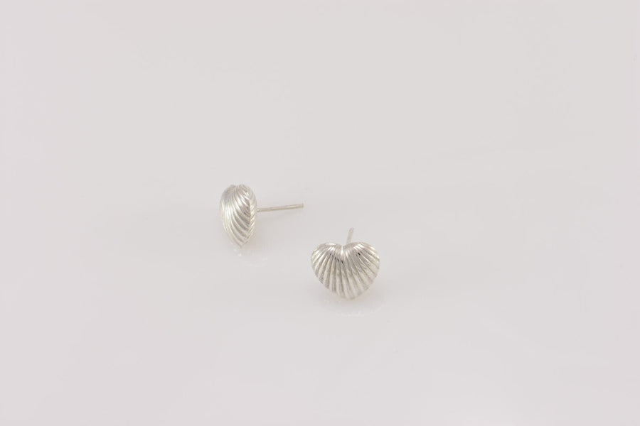 silver heart earrings | Hoop Earrings | Sterling Silver Earrings