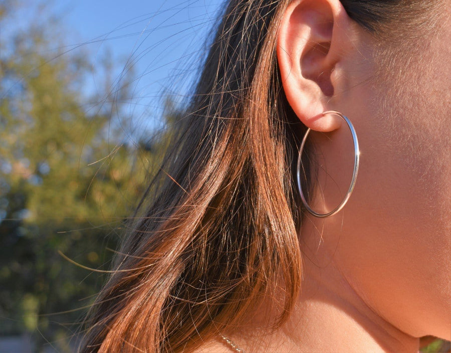 Endless Hoop earrings | Sterling Silver Earrings