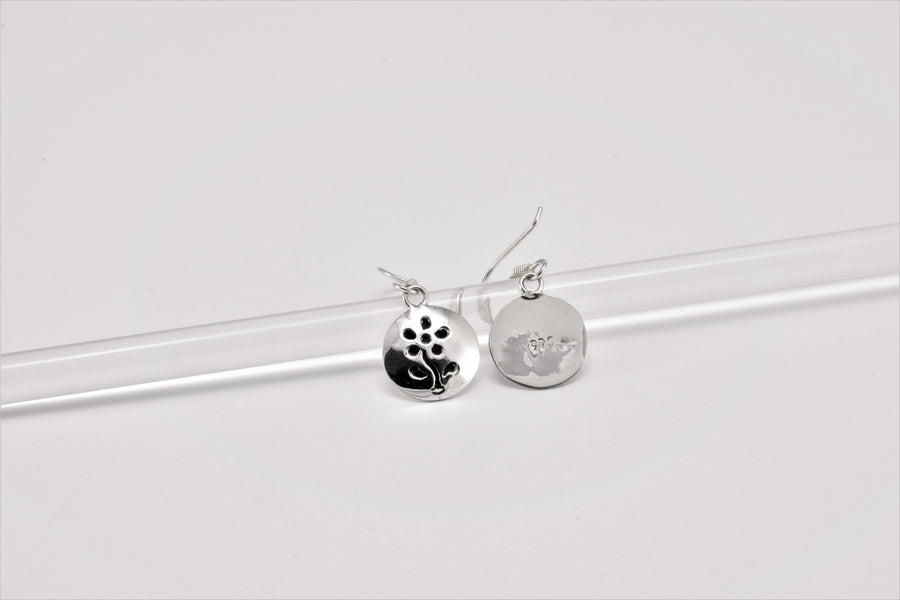 Flower Earring Dangle | Dangle Earrings | Sterling Silver Earrings