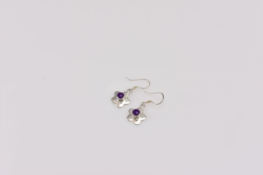 Flower statement earrings | Dangle Earrings | Sterling Silver Earrings