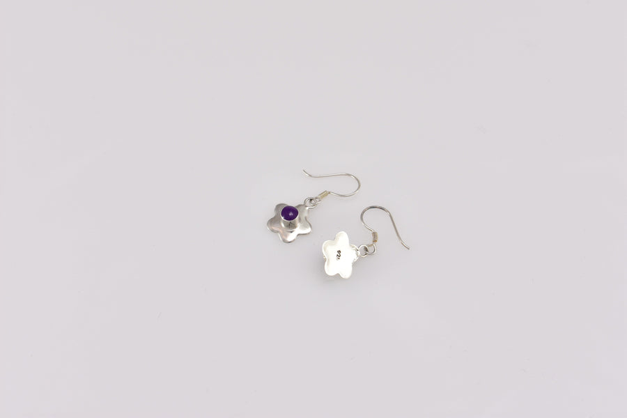 small flower dangle earrings | Dangle Earrings | Sterling Silver Earrings