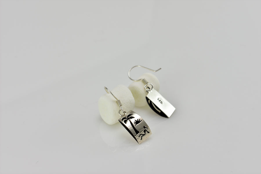 Beach Themed Earrings | Dangle Earrings | Sterling Silver Earrings
