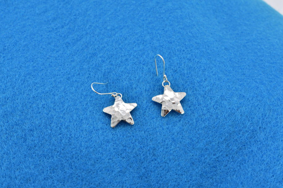 Star Earrings | Dangle Earrings | Sterling Silver Earrings