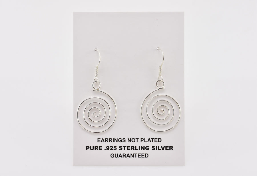 Open Circle Earrings | Dangle Earrings | Sterling Silver Earrings
