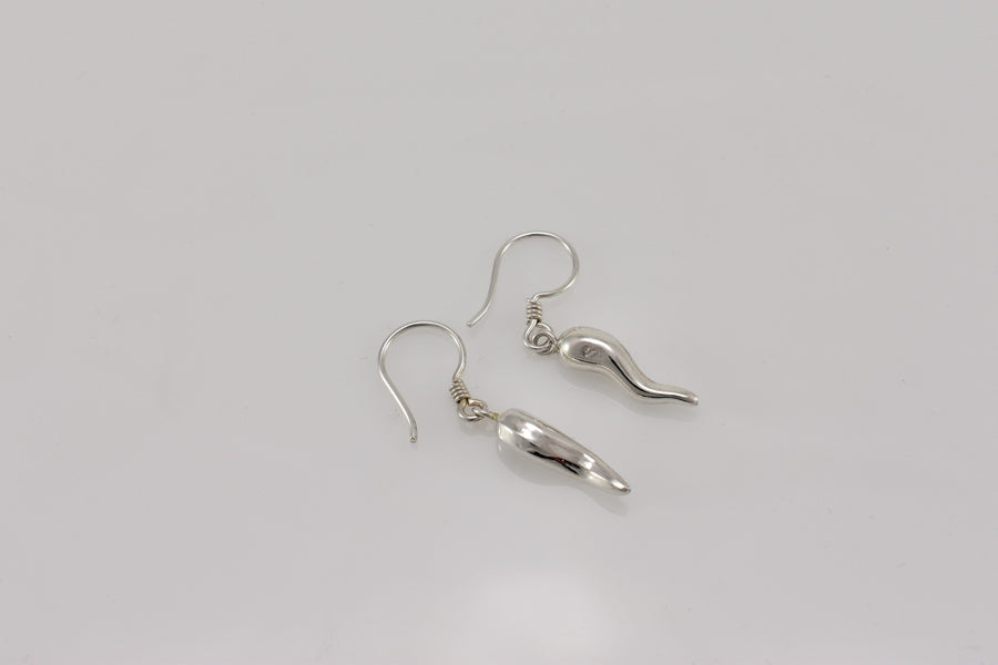 Chili pepper earrings | Dangle Earrings | Sterling Silver Earrings