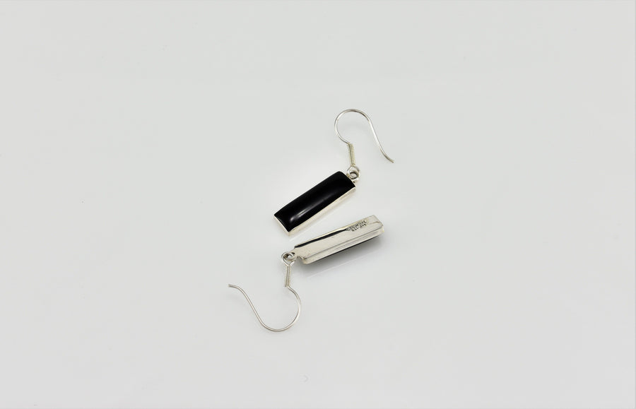black dangle earrings | Dangle Earrings | Sterling Silver Earrings