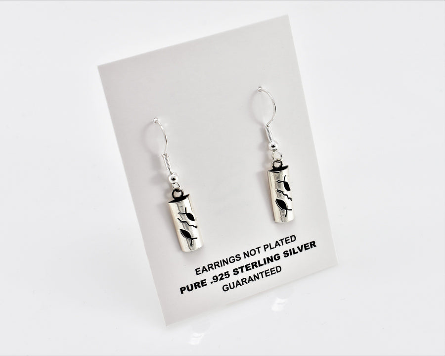 Sterling Silver Fish Earrings | Dangle Earrings | Sterling Silver Earrings