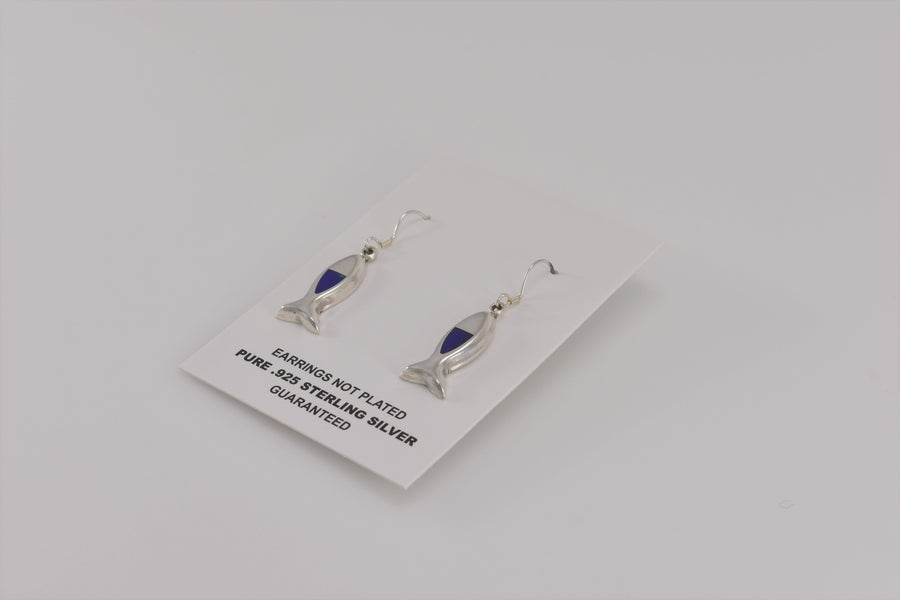 fish jewelry | Dangle Earrings | Sterling Silver Earrings