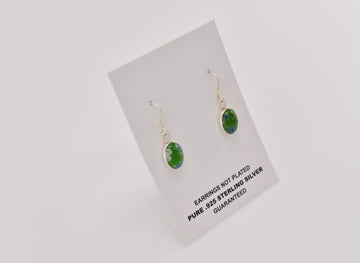 Emerald Earrings | Dangle Earrings | Sterling Silver Earrings