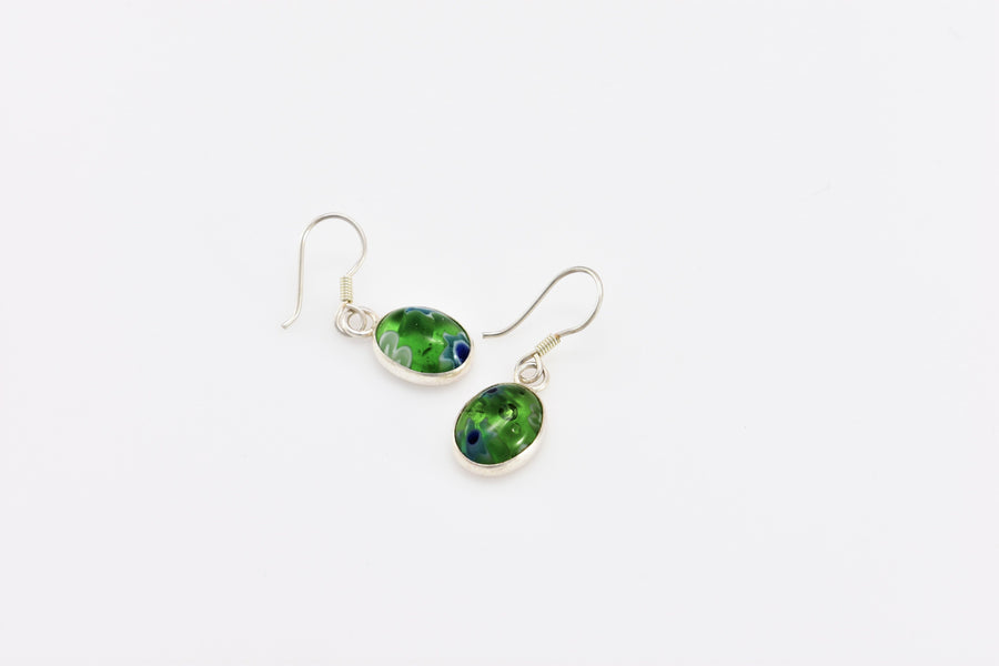 Emerald Green Earrings | Dangle Earrings | Sterling Silver Earrings