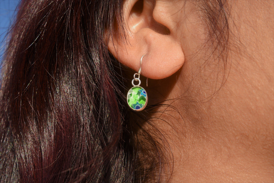 Dangle Flower Earrings | Dangle Earrings | Sterling Silver Earrings