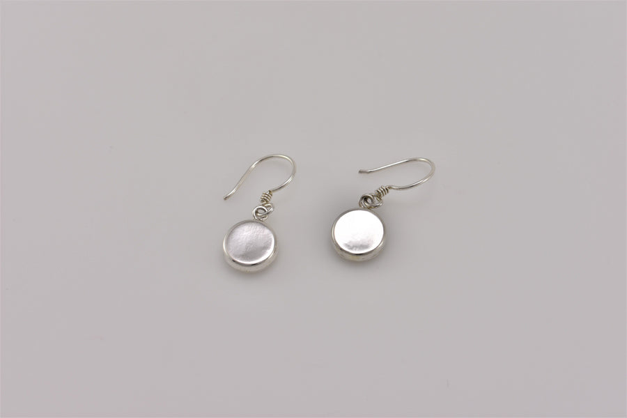 button earrings | Dangle Earrings | Sterling Silver Earrings