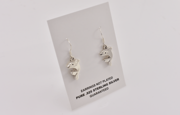 dolphin earrings | Dangle Earrings | Sterling Silver Earrings