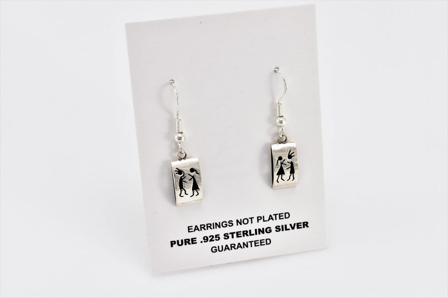 boy earrings | Dangle Earrings | Sterling Silver Earrings