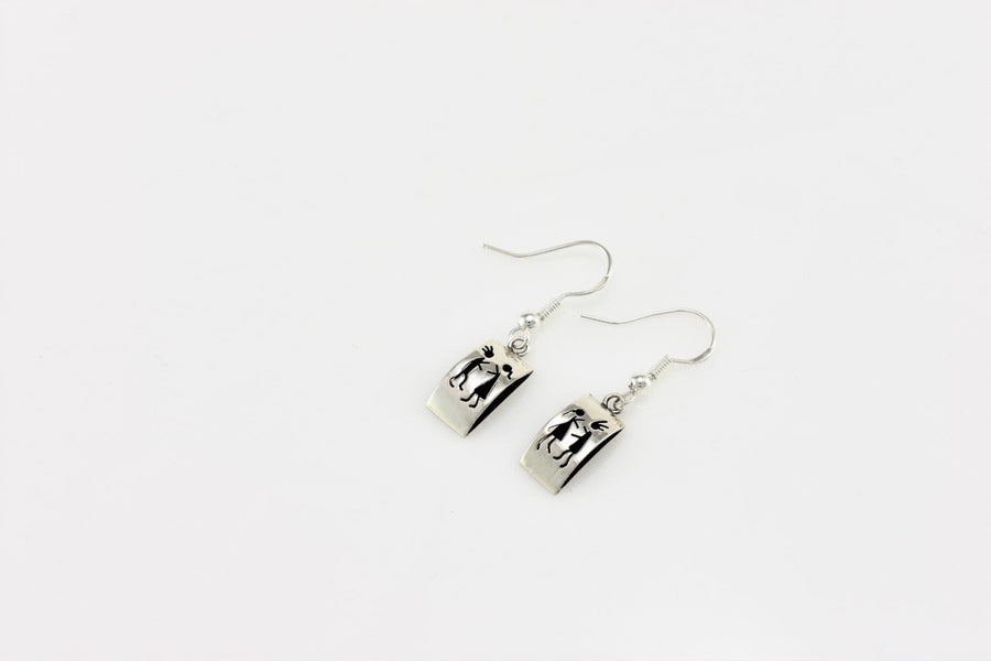 Couple earrings | Dangle Earrings | Sterling Silver Earrings