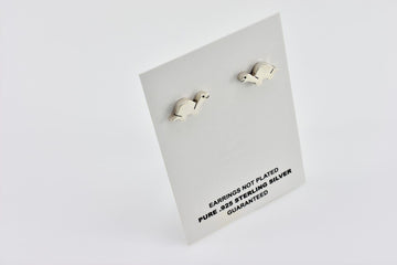 Turtle Stud Earrings  | Sterling Silver Earrings