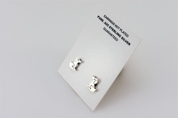 Dog Stud Earrings | Sterling Silver Earrings 