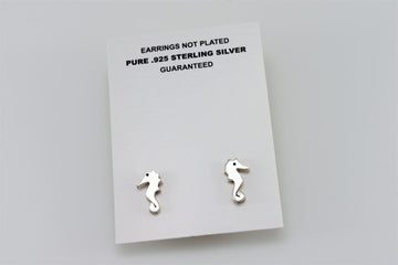 Seahorse Earrings | Stud Earrings | Sterling Silver Earrings