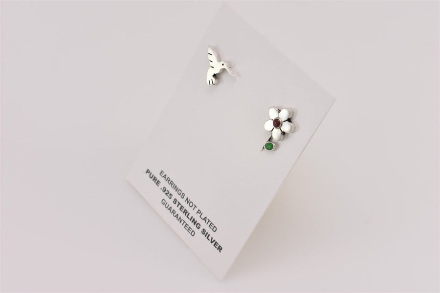 hummingbird earrings | Stud Earrings | Sterling Silver Earrings