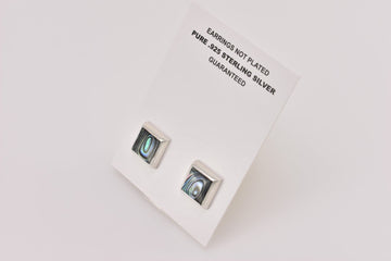 Abalone earrings | Stud Earrings | Sterling Silver Earrings
