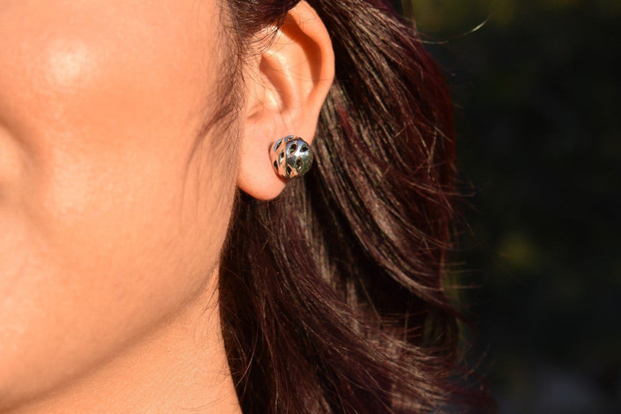fun ball earrings silver | Stud Earrings | Sterling Silver Earrings