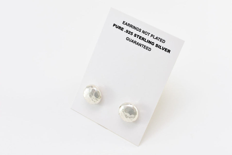 Silver Ball Studs | Hoop Earrings | Sterling Silver Earrings
