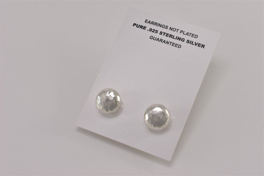 Hammered Silver Earrings | Hoop Earrings | Sterling Silver Earrings