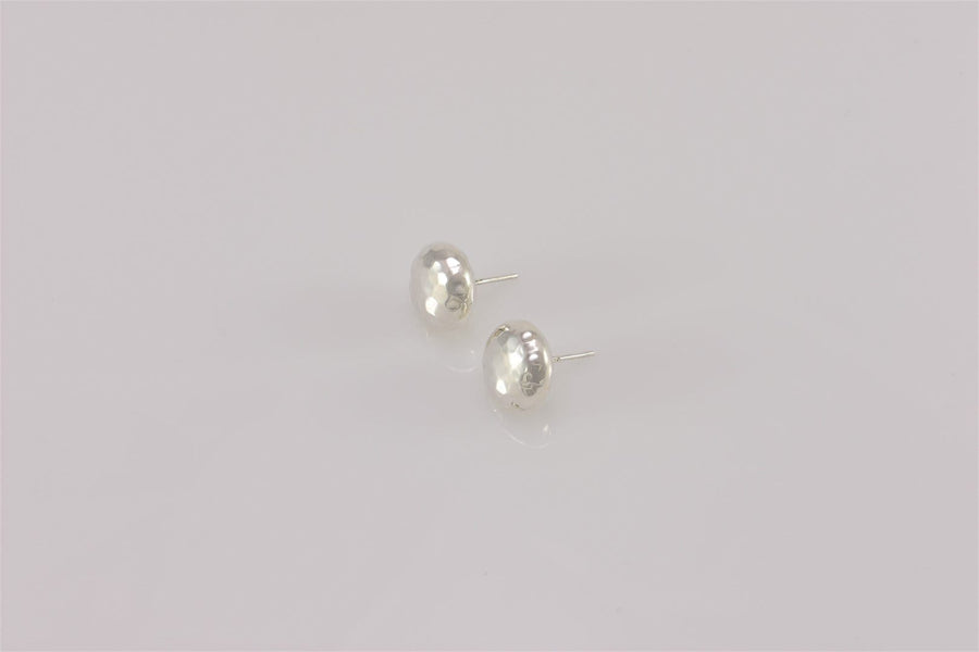 hammered artesian earrings | Hoop Earrings | Sterling Silver Earrings