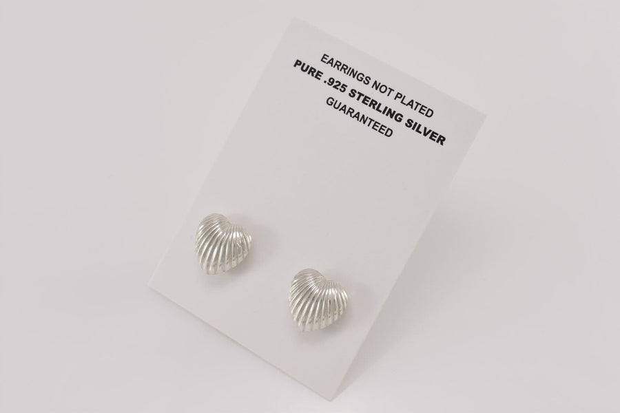 shell Earrings | Hoop Earrings | Sterling Silver Earrings