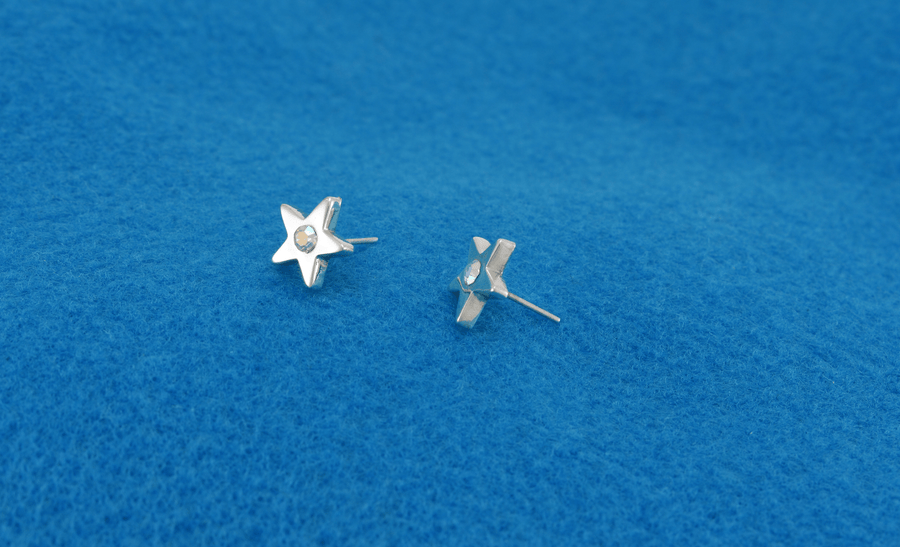 star shaped earrings | Stud Earrings | Sterling Silver Earrings