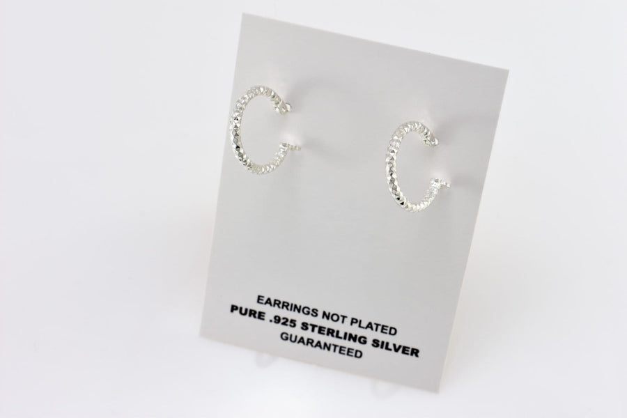 unique hoop earrings | Sterling Silver Earrings