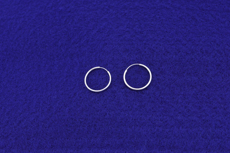 small classic silver hoop earrings | Sterling Silver Earrings
