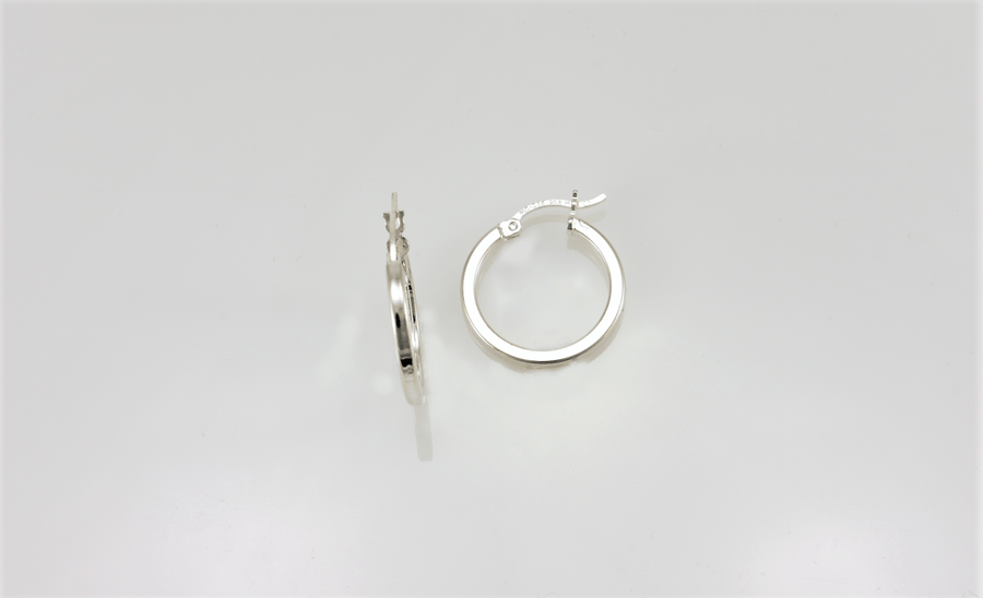 unisex silver hoop earrings