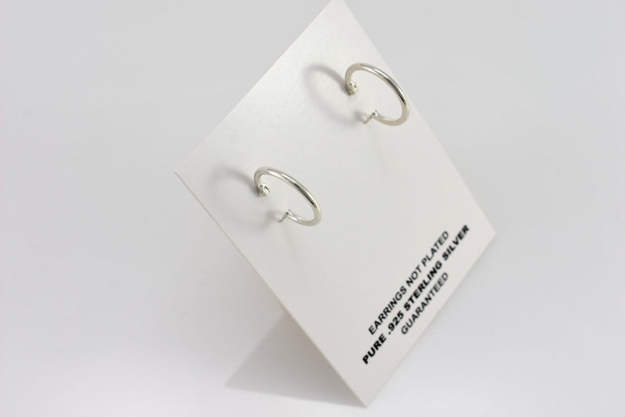 classy silver hoop earrings  | Sterling Silver Earrings