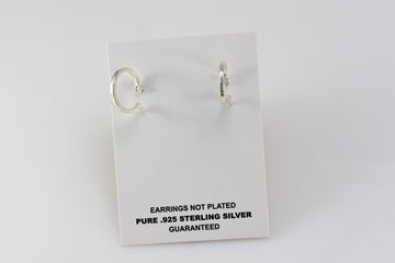 classy silver hoop earrings |  Sterling Silver Earrings